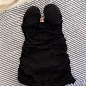 Chic black mini dress